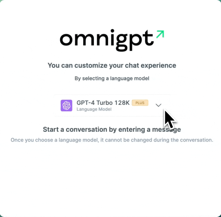 Selector of models in OmniGPT